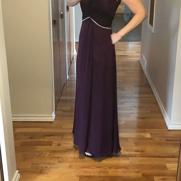 Purple long bridesmaid dress - Picture 6 of 7